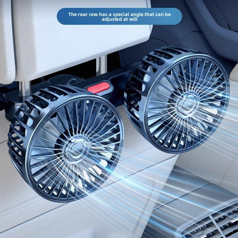 Dual Head USB Car Fan